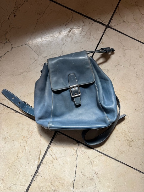 Coach Handbags - Vintage Coach 9569 Legacy Soft Blue Leather Backpack Purse USA Made